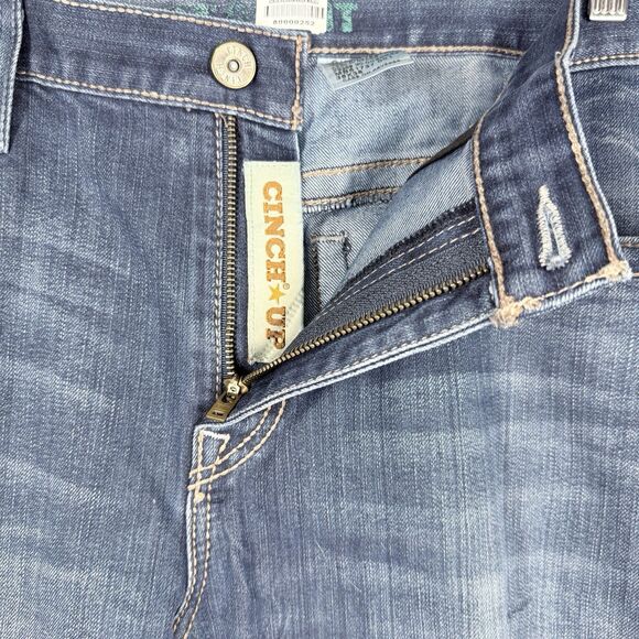 Cinch Grant Jeans Mens 38x36 (Fits 39x37) Med Wash Straight Leg Relaxed Fit - Picture 8 of 14